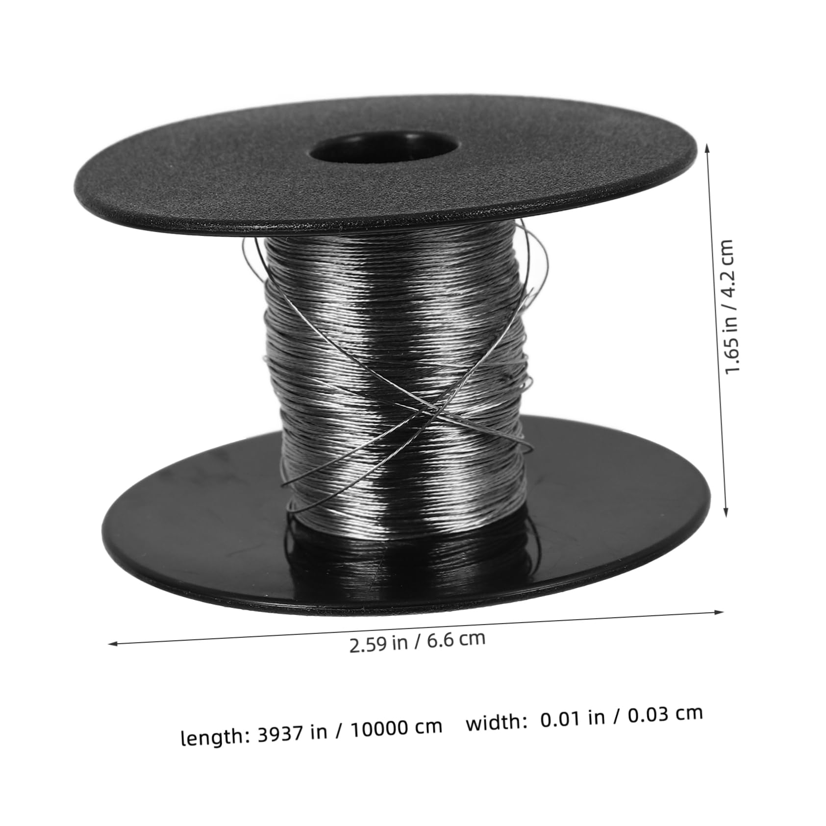 SOLUSTRE DIY Craft String 100m Long Stainless Steel Hanging Rope 0.3mm 30 Aluminum Sleeves for Picture Frames