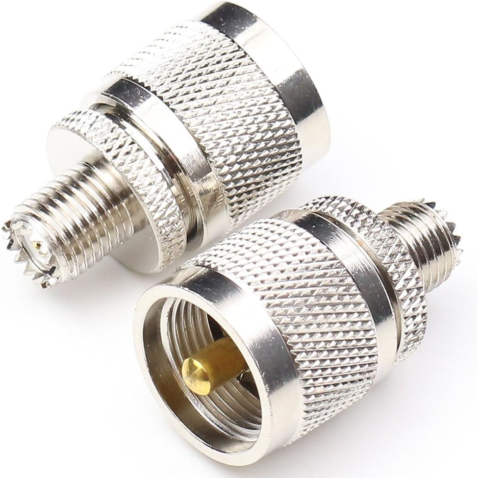 ANHAN UHF Male to Mini UHF Female Connectors PL259 Coax Connector Mini