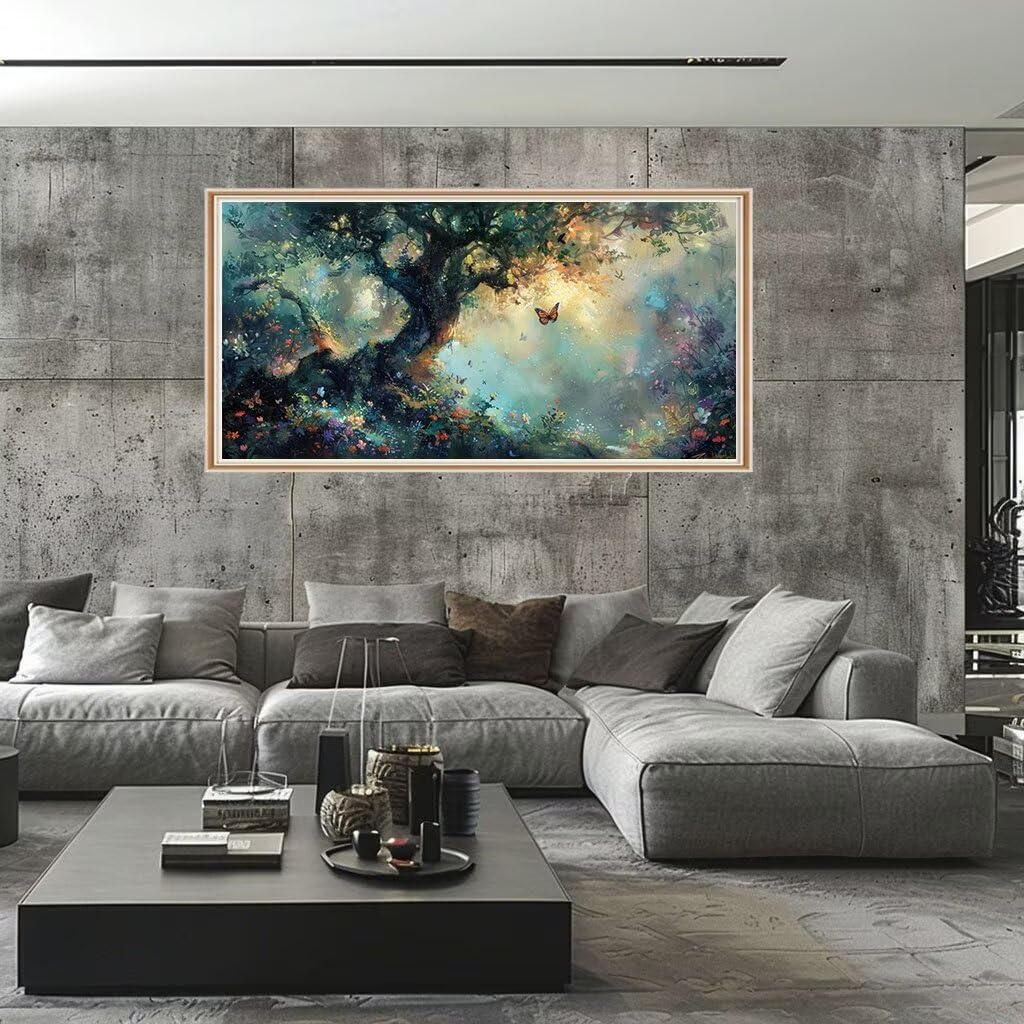 Verf op nummer kits voor volwassenen en beginners, vlinder schilderen op nummer kits op canvas, zonder lijst, doe-het-zelf sprookje kleur olieverfschilderij, schilderen op nummer voor kinderen