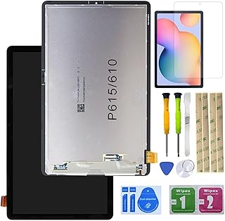 Galaxy Tab S6 Lite LCD Display Screen Replacement for Samsung Galaxy Tablet Tab S6 Lite SM-P610 P610 P615 LCD Display Digitizer Touch Screen Assembly Replacement 10.4 inch Black