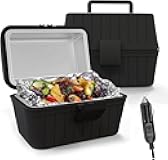 ZONETECH Heating Lunch Box - Premium Quality Electric Insulated Lunch Box Food Warmer Perfect for Picnics, Travelling, and On-site Lunch Break