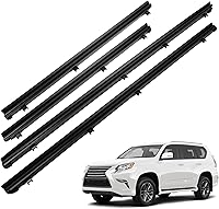 Motarithl Inner Window Moulding Trim Weatherstrip Set for 2010-2020 Toyota 4Runner & Lexus GX460 - OE Replacement 68171-60090