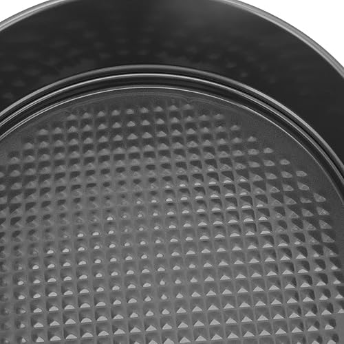 Miniatura 8 de Juego de utensilios para hornear pasteles, juego de 3 moldes de acero al carbono, forma de corazón redondo, fácil de liberar, doble revestimiento