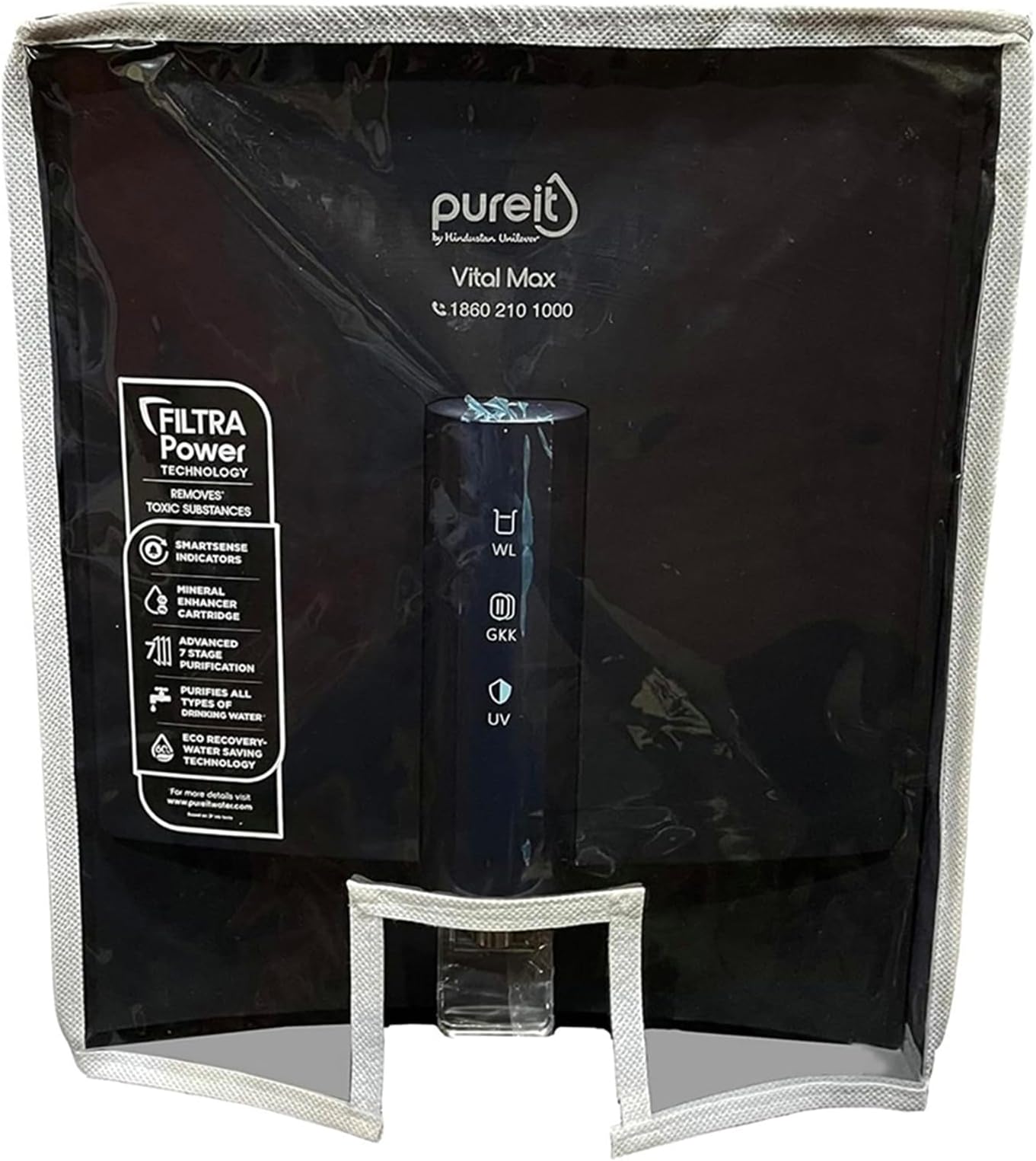 Body Protective Compatible with HUL Pureit Vital Max Ro+UV+Mp Model Water Purifier, Blue, UV-Resistant Cover, Lightweight & Durable Cover, Easy Installation