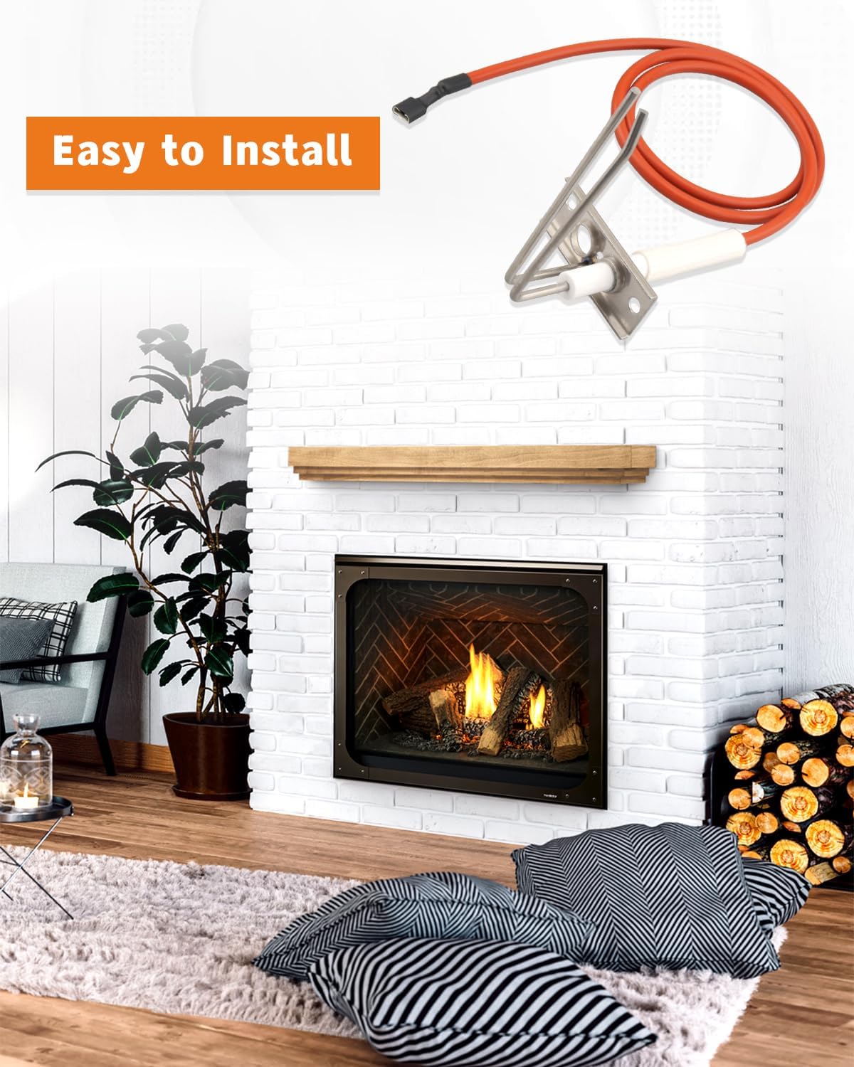 26541 Fireplace Electronic Ignitor Fit for Heatilator Natural Gas (NG) and Propane (LP) Models