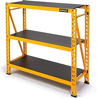 DEWALT 4-Foot 3-Shelf Workshop Rack — 4,500 lb Heavy-Duty Capacity