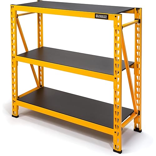 DEWALT 4-Foot Tall, 3-Shelf Industrial Workshop/Garage Storage Rack, Total Capacity: 4,500 lbs.