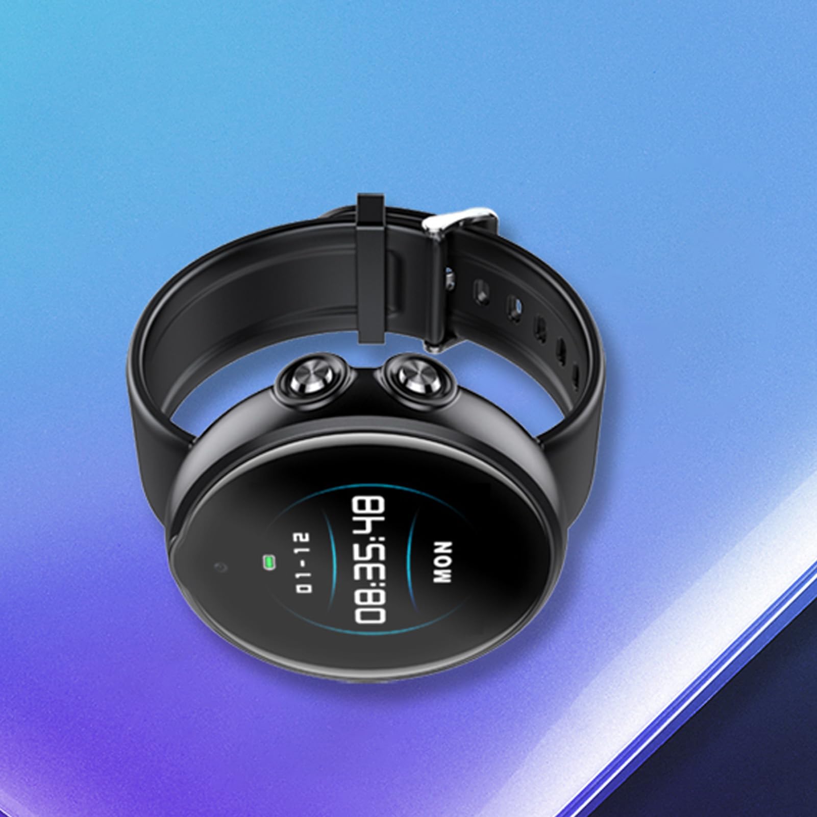 Reloj Grabadora de Voz, AI Inteligente Gran Angular Grabadora de Voz Pulsera Sincronización Tiempo HD Reducción de Ruido para Clase para Reunión (16g)