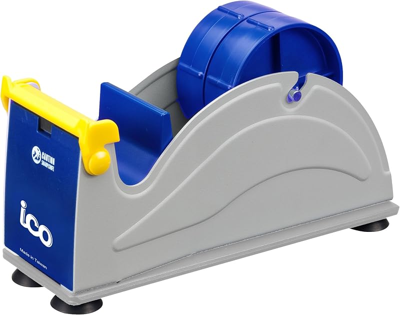 by Excell Dispensador de cinta de escritorio de varios rollos de metal ancho Twin Premium | ET-12271, Dispensador de cinta resistente con núcleo de 3 pulgadas, Dispensador de cinta de 2 pulgadas para cinta ancha o dispensador de cinta de embalaje de escritorio