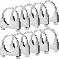 Vista 21 de RP Remarkable Power, Silenciador de perno en U de acero inoxidable/abrazadera de escape (1.5")