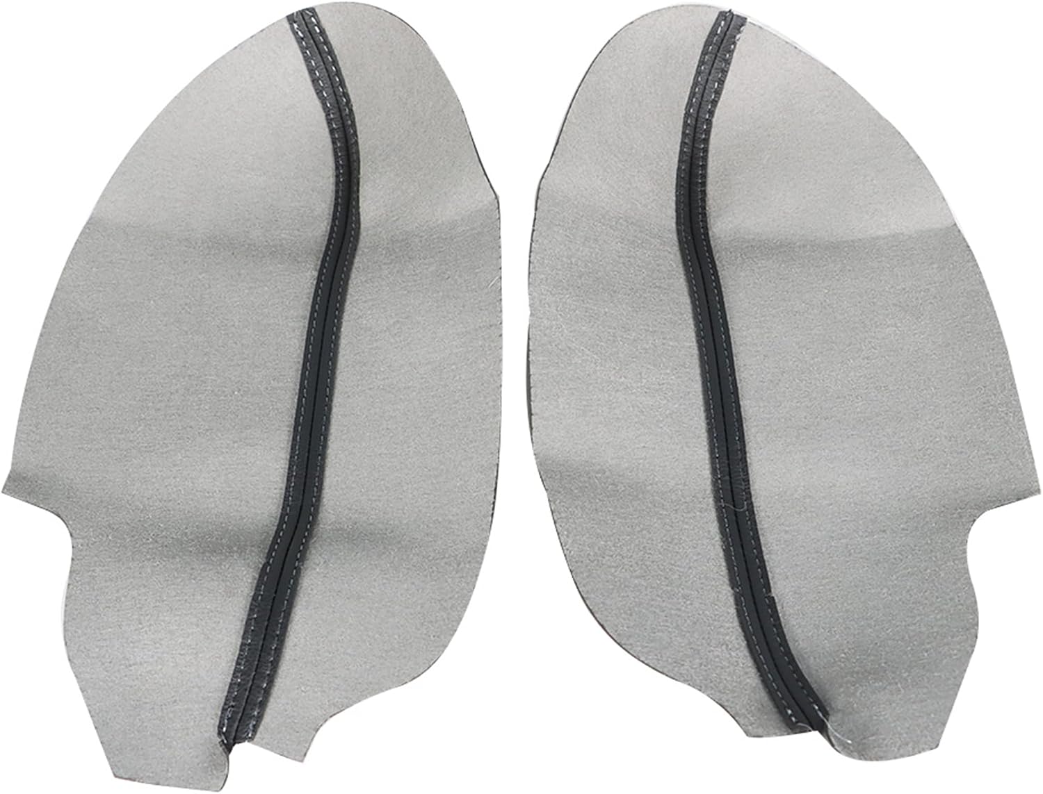 Artificial Leather Car Front Door Panel Armrest Cover 2Pcs Replacement for Acura TSX 2009-2014 Black
