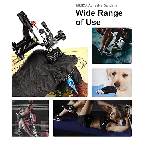 Miniatura 6 de Cinta de agarre para tatuajes, 12 unidades, envoltura de pistola de tatuaje, cubierta de agarre de tatuaje, vendaje autoadhesivo, vendaje deportivo,