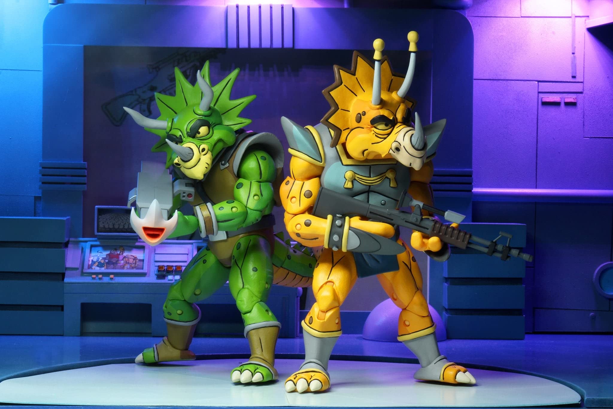 7" TMNT Cartonn Captain Zarax & Zork 2 Pack Figure