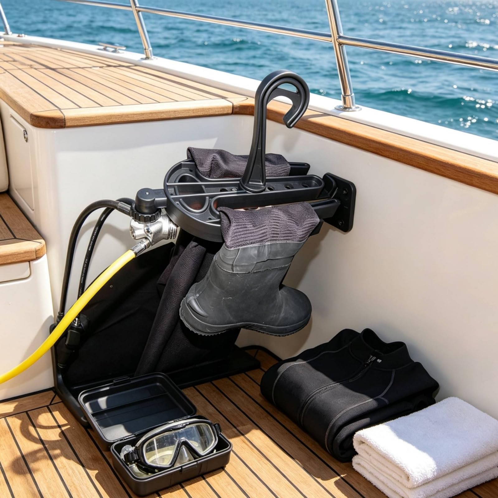 Qianly Porte-Combinaison En Plastique Séchage Cintre Plongée Ventilé Support pour Plongeurs