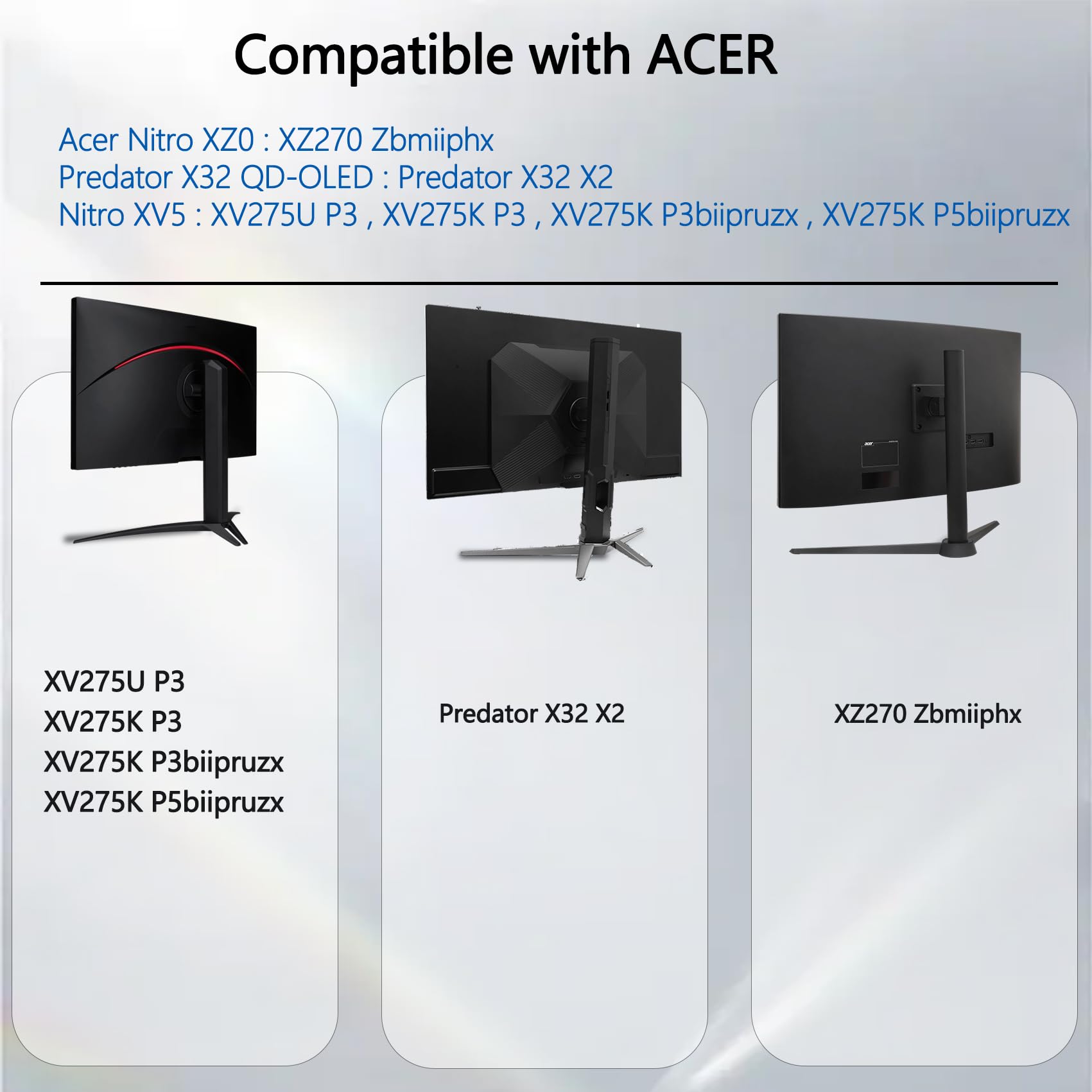 Amazon.com: XZ270 Zbmiiphx VESA Mount Adapter Compatible with Acer
