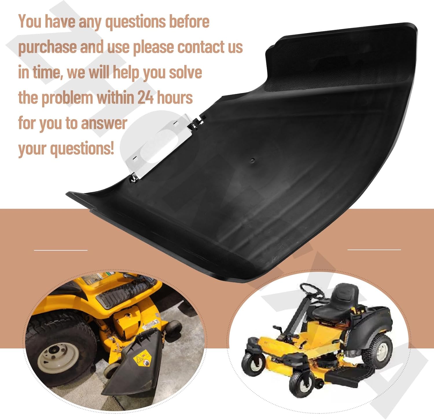 631-05191 Lawn Tractor Deflector Shield Fits for Cub Cadet GT-2042, LTX-1040, LTX-1042, RZT-L42, RZT-L46 And More, Replaces 631-04288, 631-04349, 631-04344, 631-05191A, 631-04461, 631-04460