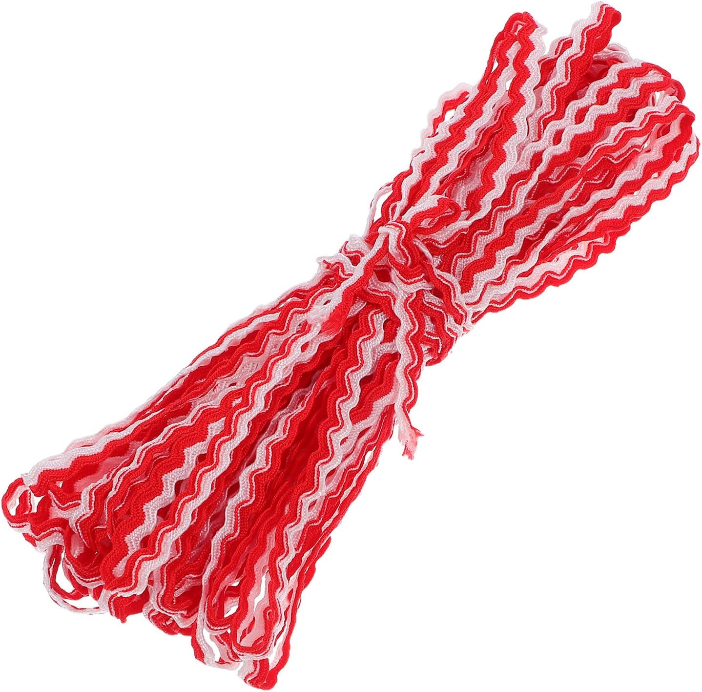 Braided Double-Tone S-Shaped Woven Fabric Braid Trim 5mm Wide 16m Roll for Sewing Crafts Curtains Garments Upholstery Decorative Edge Binding