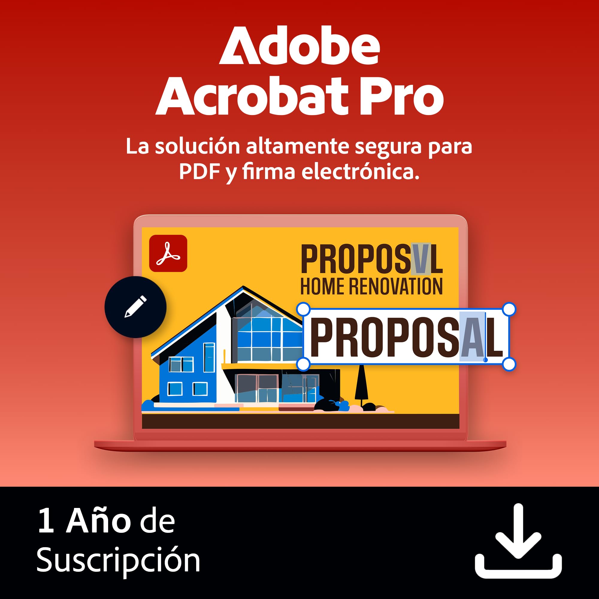 Adobe Acrobat Pro 1 Año PC Mac Descarga Digital
