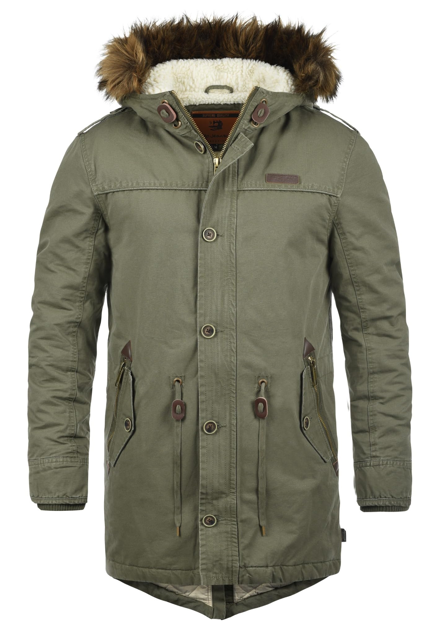 Indicode Men's Army (600) Polar Parka, Size:m, Colour:
