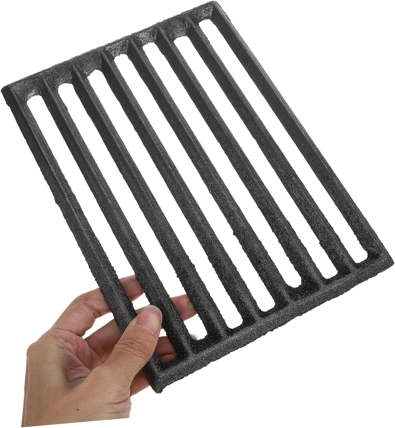 GARVALON Metal Fire Grate for Stove Fireplace Log Holder Iron Fire Grate Firewood