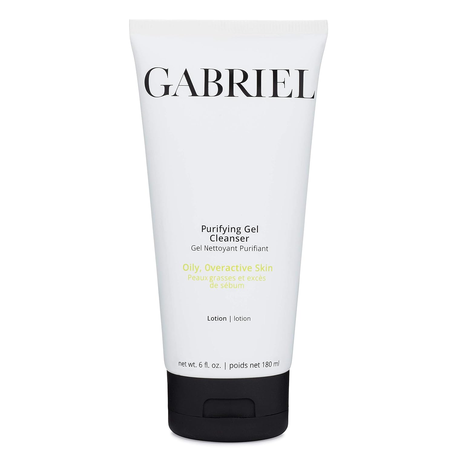 Gabriel Organic Cleanser, Natural Facewash, Paraben Free, Vegan Skincare 6 oz (Purifying Gel)