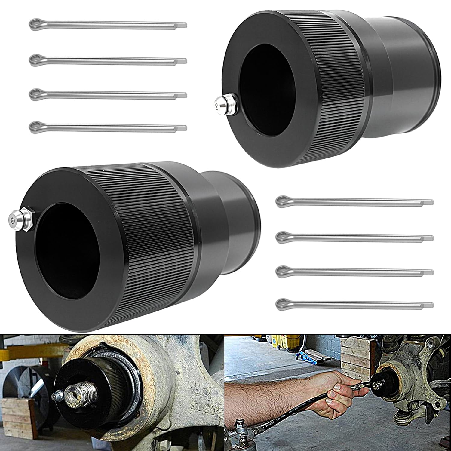 40mm & 44mm Front Rear Wheel Bearing Greaser Tool Compatible with Most ATV UTV Ranger 325 400 500 700 800 900 1000 Sportsman 325 335 400 450 500 570 RZR 570 800 Scrambler 850 ACE 900