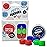 Earvolution Floating Putty Buddies Ear Plugs for Swimming - Invented by an Ear Physician - Moldable, Premium, Silicone - Floats on Water - Waterproof - Made in The USA - 3 Pack - Blue/Red/Green