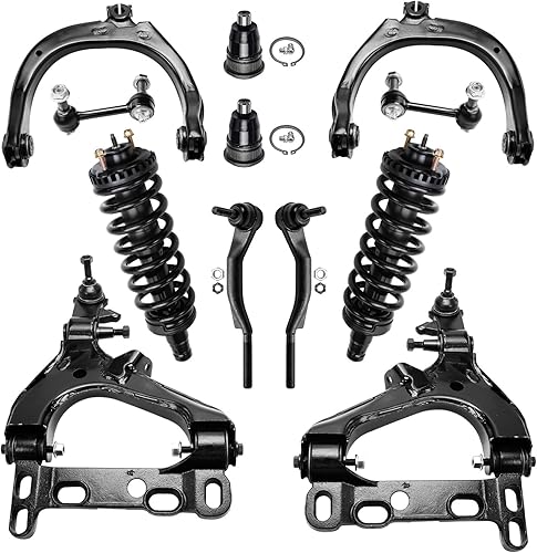 Miniatura 390 de Detroit Axle - Kit de puntales delanteros de 6 piezas para Chevrolet Aveo Aveo5 Pontiac G3 Wave, barra estabilizadora, varillas de acoplamiento