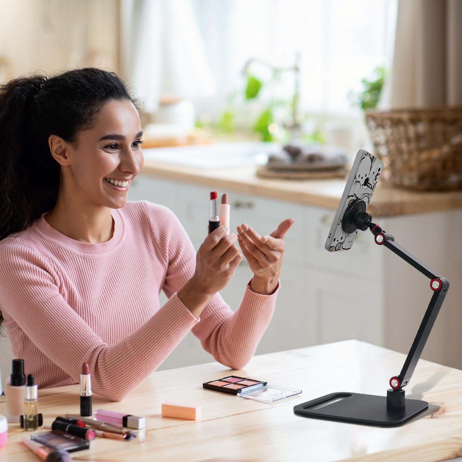 Supporto Magnetico Per Telefono Cellulare Supporto Rotante a 360 Gradi | Astuccio Portacellulare Universale Adattabile per Famiglia, Adulti, Uomini, Donne, Scrivania, Casa, Viaggio, Com
