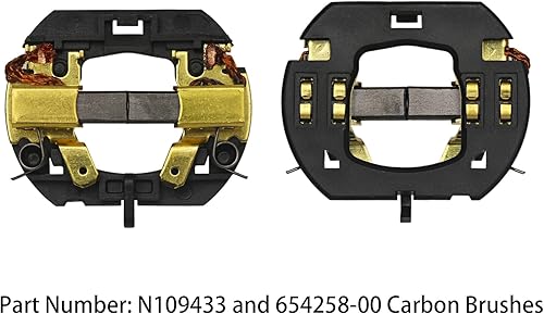 Miniatura 2 de N187232 Conjunto de soporte de cepillo de carbono para taladro DEWALT 20V DCF880 DCF885 DCF835 DCF830 N187232 DCD780C2 DCH243 DCH253 N268145 N109433
