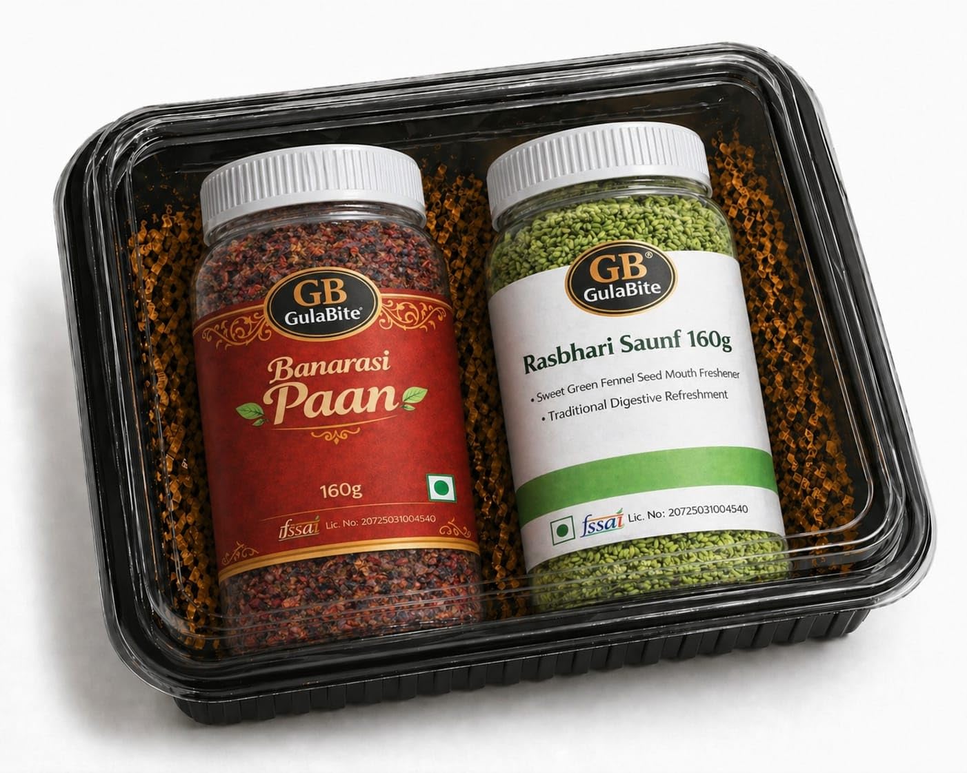 GulaBite Banarasi Paan & Rasbhari Saunf Combo - 2x160gm | Sweet Paan Mukhwas with Flavored Fennel | Gift Pack-image-31