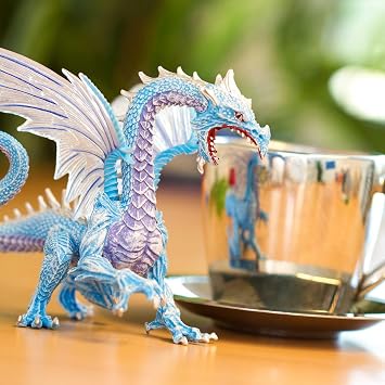 Safari Ltd. Ice Dragon Figurine - Detailed 6 Model Figure - Fun Arctic Creature Play Toy for Boys, Girls & Kids Ages 4+