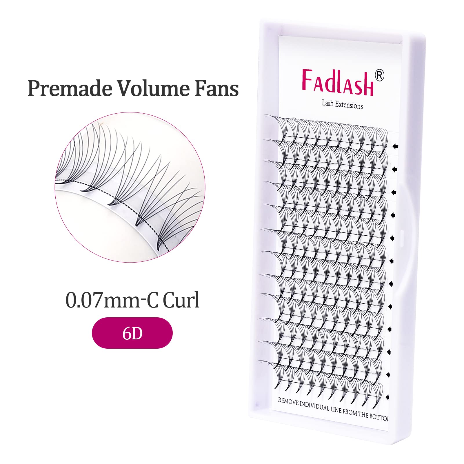 Volumen Ruso 10D 0.07mm C Curl 15mm Prefabricados Extensiones de Pestañas Volume Lashes Extension Ruso Pestañas — view 9