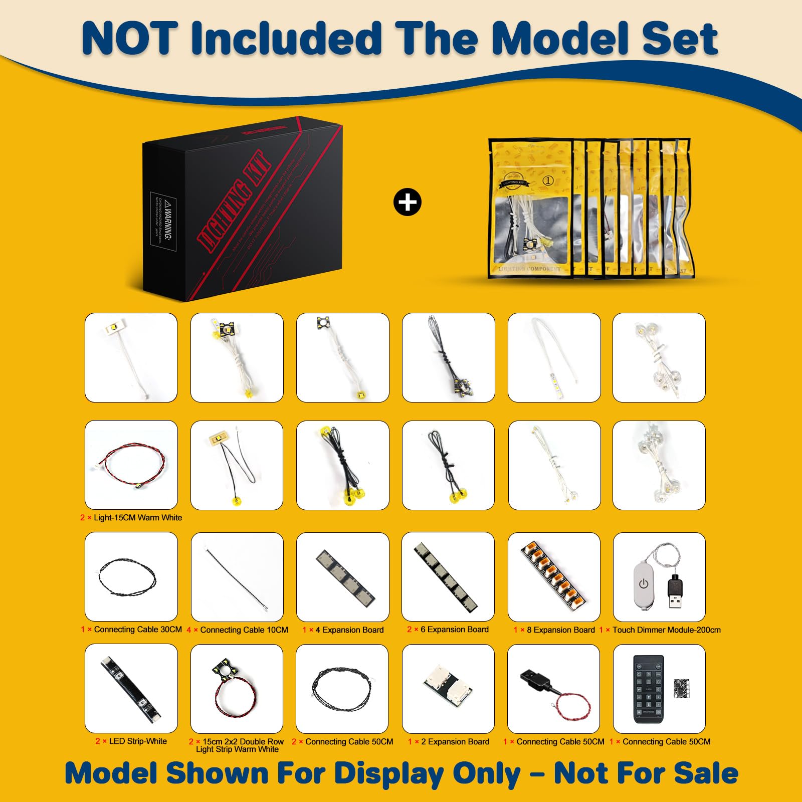 LocoLee Customized RC Version Led Light Set Compatible with Lego 21063 Neuschwanstein Castle Led Decoration Lighting Kit Compatible with Lego 21063 Building Blocks Model,Only Lights Set,No Model - Image 3