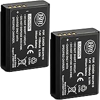 Vista 1 de BM Premium Paquete de 2 baterías LP-E10 para Canon EOS Rebel T3, T5, T6, T7, T100, Kiss X50, Kiss X70, EOS 1100D, EOS 1200D, EOS 1300D, EOS 2000D