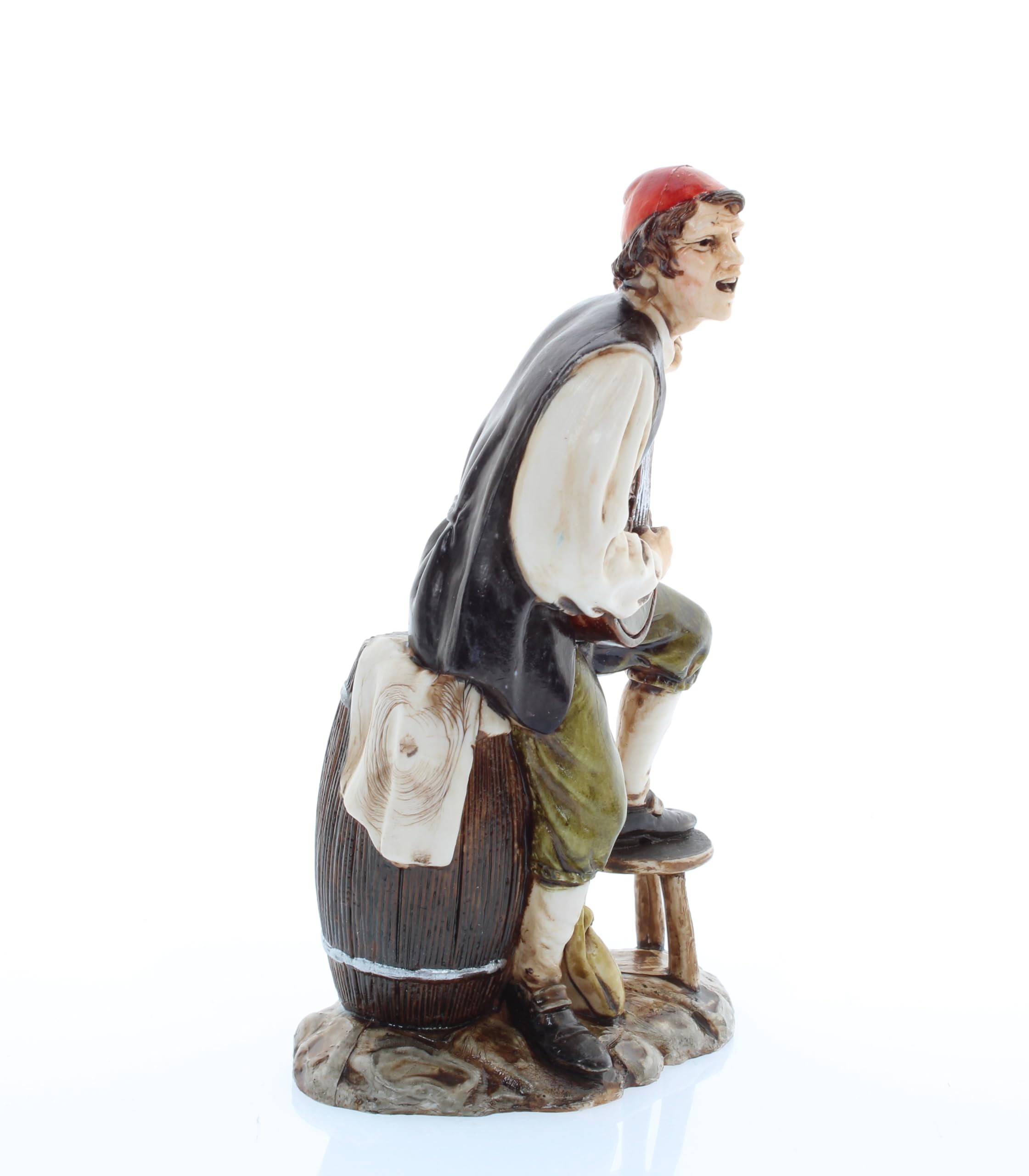 Statuina Presepe 'Meravigliato' Di Moranduzzo - Scala 1:15, Altezza Circa 13 Cm, Pittura A Mano, Indistruttibile, Made In Italy, Per Presepi Artistici
