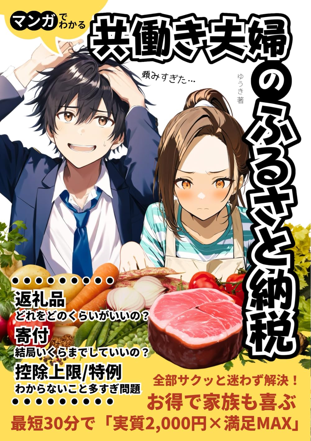 マンガでわかる 共働き夫婦のふるさと納税: 『控除上限・申請・返礼品選び』を完全解説！実質2,000円で最大の満足を手に入れる方法