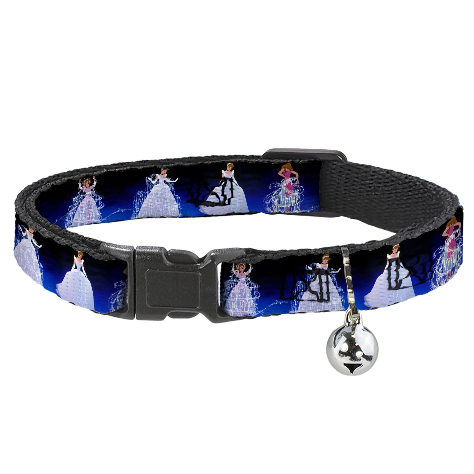 Collar para gato antiahogo Buckle-Down azul con diseño redondo cómodo