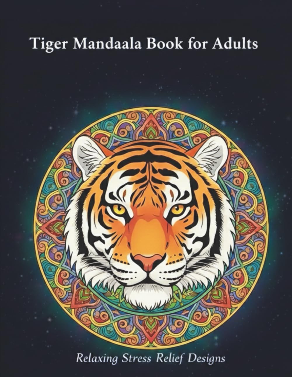 Tiger Mandala Coloring Book for Adults: Relaxing and Beautiful Mandala Designs for Stress Relief (Majestic Animal Mandala Series)