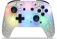 Vista 1 de Control de Switch, control inalámbrico para Switch, Switch Pro, Switch Lite o Switch OLED, control remoto inalámbrico con luces LED ajustables y 8