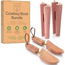 HOUNDSBAY Cowboy Boot Trees, Cedar Western Boot Tree for Men & Women, Shoe Tree for Boots, Boot Stretcher & Shaper