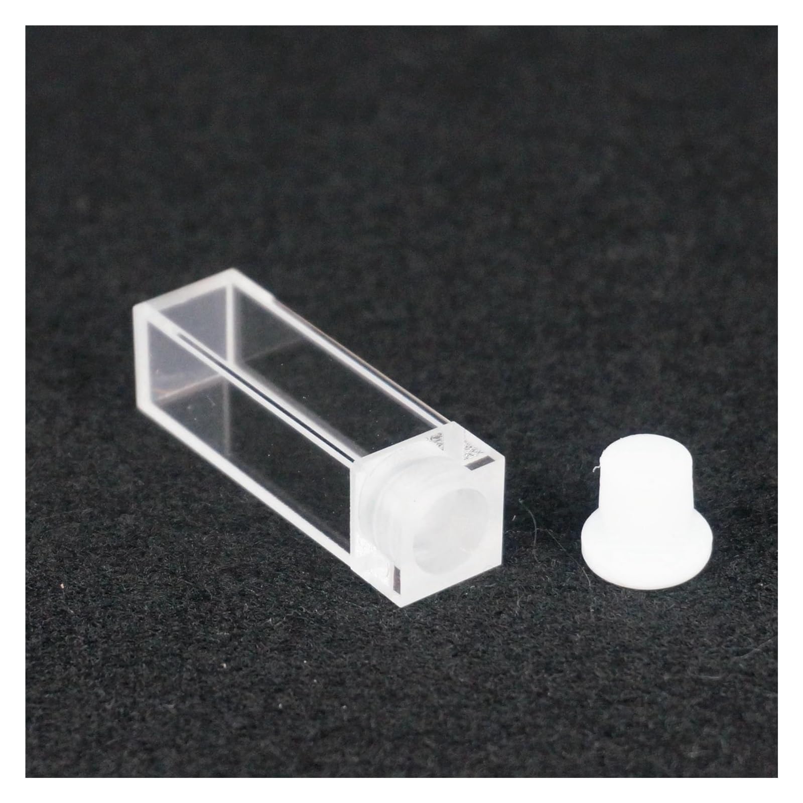 MENGKE Lab 3.5ml 10 Mm Path JGS1 Cubetas De Cuarzo Con Tapón