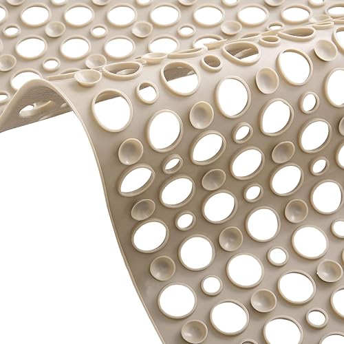 Miniatura 5 de Alfombrilla de ducha antideslizante para niños con ventosa con orificios de drenaje, sin BPA, látex o ftalatos, lavable a máquina. Alfombrilla para