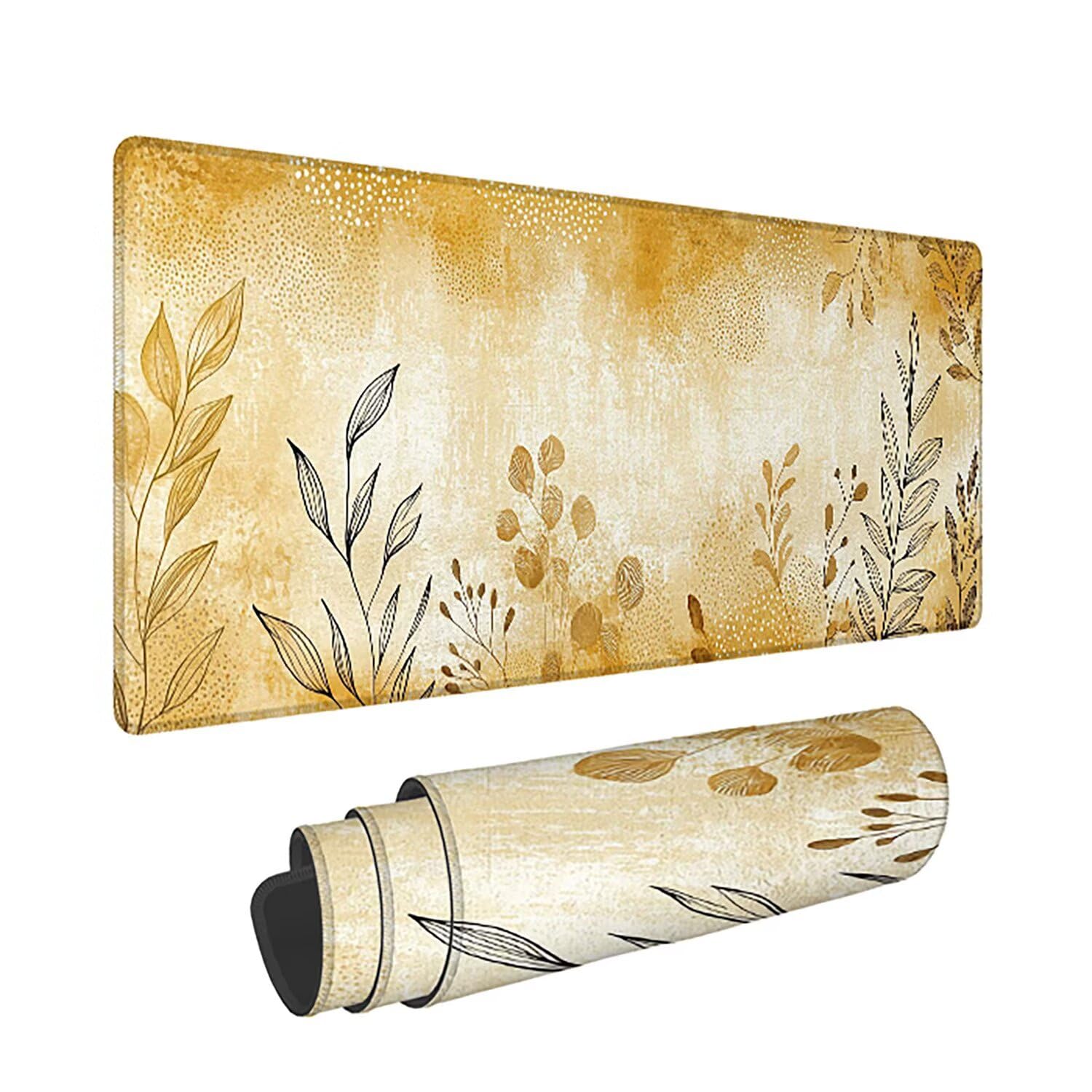Podkładka pod mysz XXL, duża gamingowa podkładka pod mysz 1600 x 800 x 3 mm, retro podkładka pod mysz ze szwami na krawędziach, ponadwymiarowa, antypoślizgowa gumowa podkładka, idealna mata biurowa na