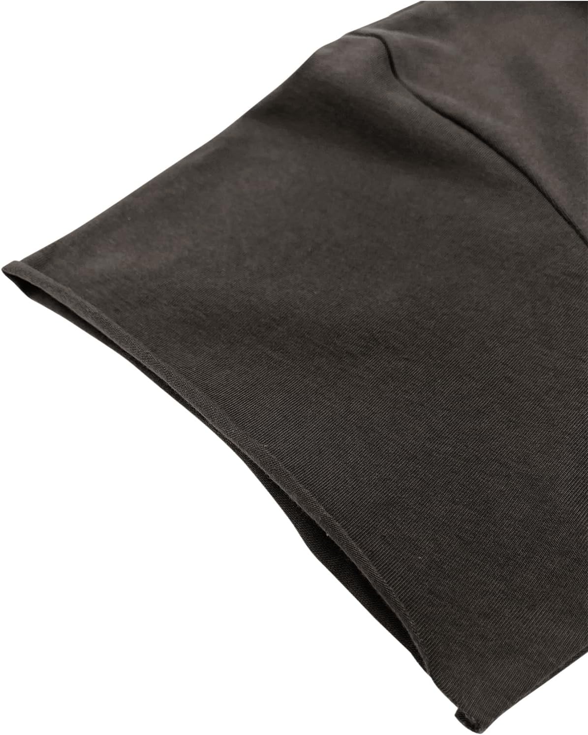 Sunborui Men's Boxy Raw Cut Tee Short Sleeve Round Neck T Shirts Casual Basic Tops - Image 5