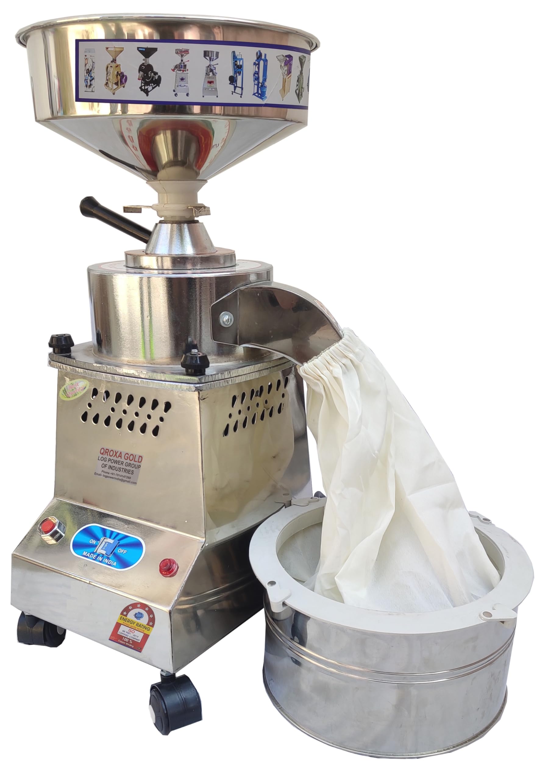QROXA GOLD Automatic Flour Mill Machine, Smart Atta chakki, Domestic Aata Maker (Long Motor Length) Ghar Ghanti, Heavy Duty, Power Saving Feature Added Table top, 1 HP (B0CY6KK4JC) Amazon Price History, Amazon Price Tracker