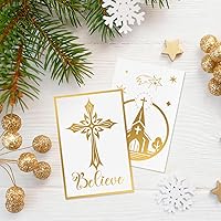 Vista 63 de Nuanchu 80 tarjetas postales de Navidad vintage de 4 x 6 pulgadas, tarjetas de felicitación de Papá Noel, tarjetas de Navidad retro, reimpresión