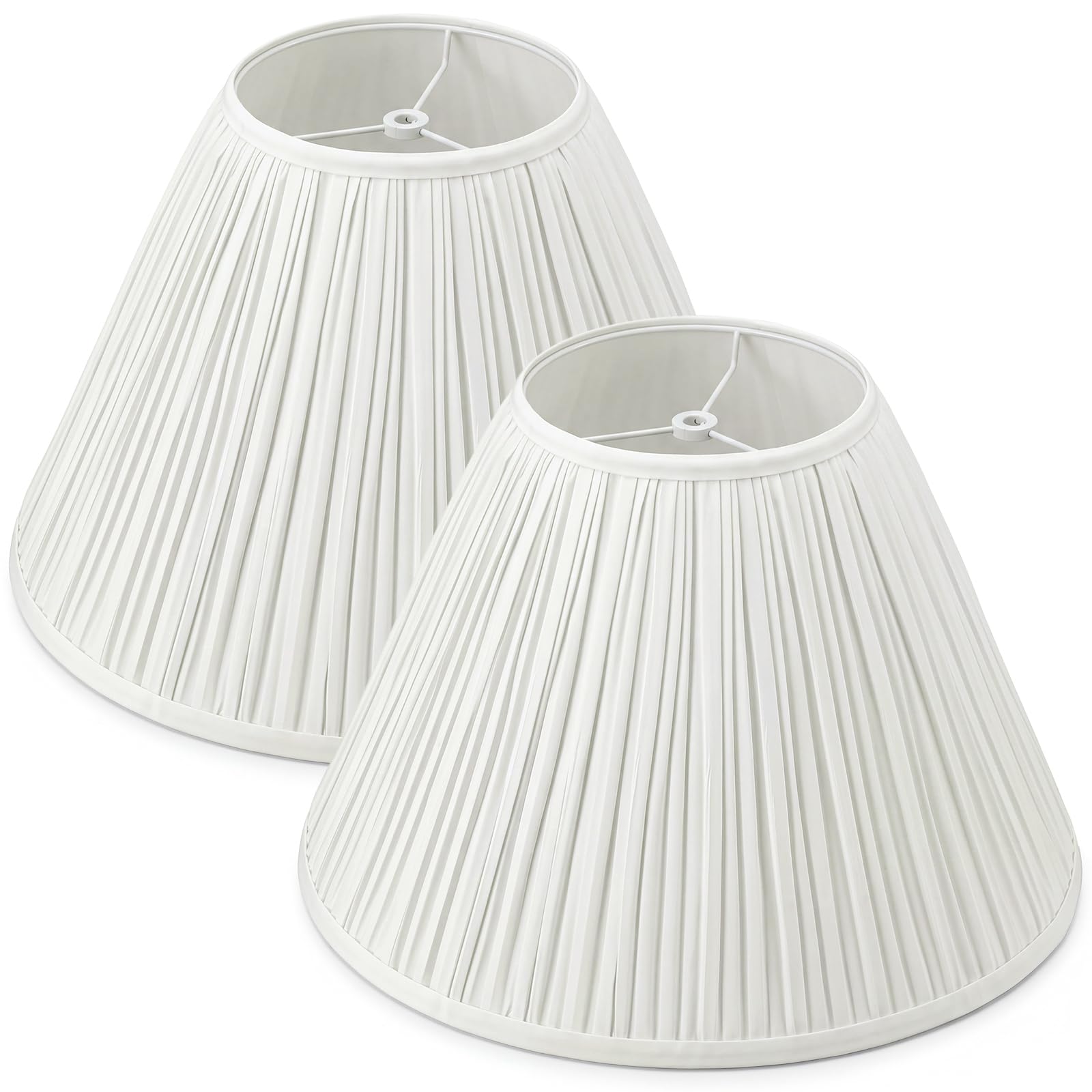 Photo 1 of Ropoloogy 2 Pack Pleated Fabric Lamp Shades