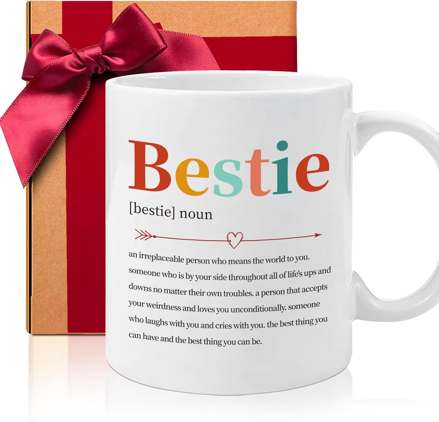 Best Friend Birthday Gifts for Women Coffee Mugs, Christmas Birthday gifts for Close Female Friends, Bestie, BFF, Soul Sister, Inspirational Friendship Mug Gift for Women Teen Girls -166