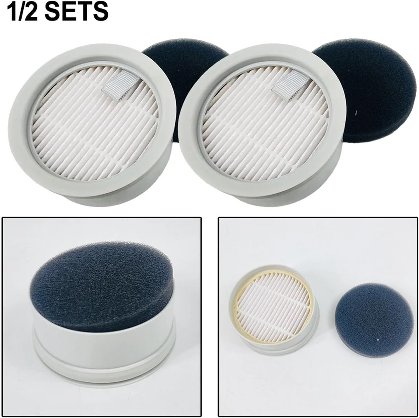 1/2pcs Filters,Compatible for-TROUVER Solo 10/for-TROUVER Power 11 Pro/11/12/12 Pro Vacuum Cleaner Accessories(1 Pack)